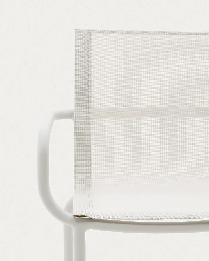 Galdana Штабелируемый садовый стул из белого алюминия - фото 7