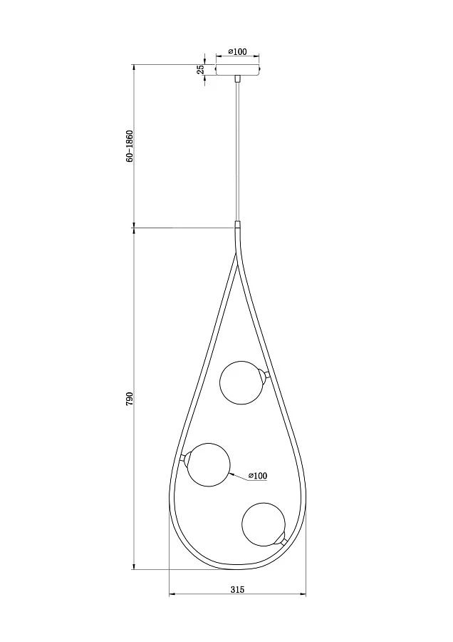 Люстра Freya FR4005PL-03B2 - фото 2