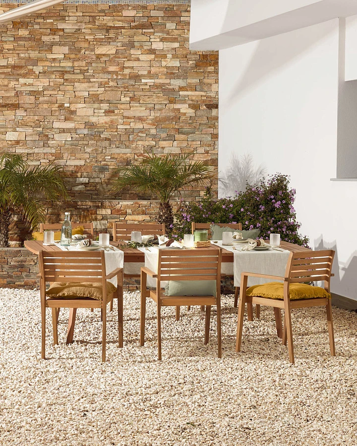 Стул Hanzel для сада из массива акации - фото 2