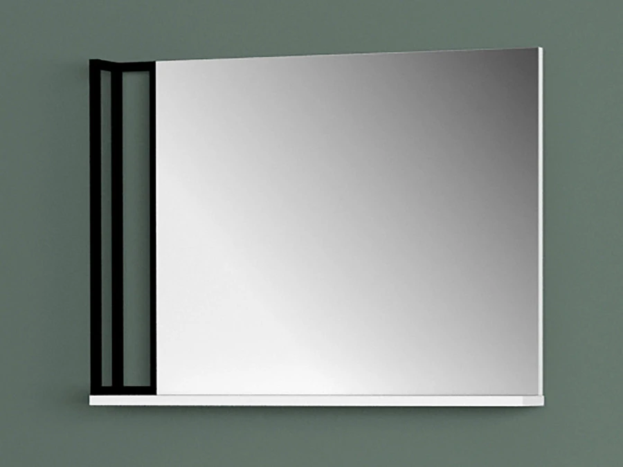 Зеркало City навесное 80 см. Белый - фото 4