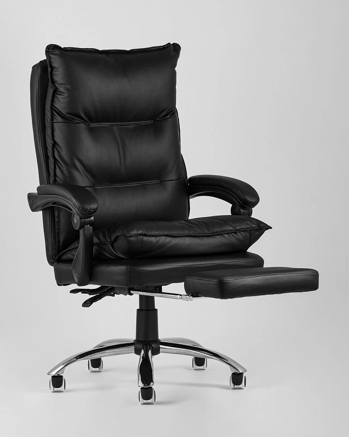Кресло руководителя TopChairs Alpha черное - фото 8