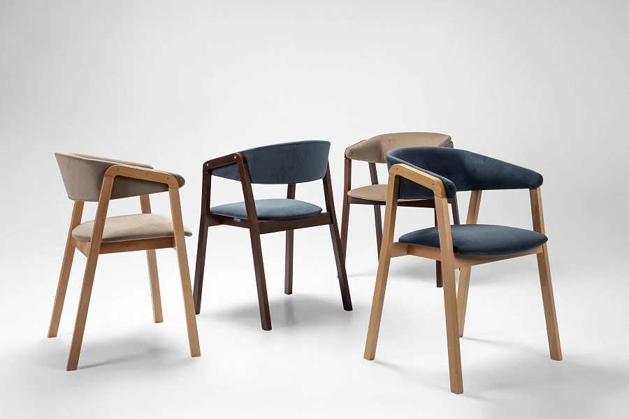 Кресло Dalia Soft Grey/Темный орех - фото 8
