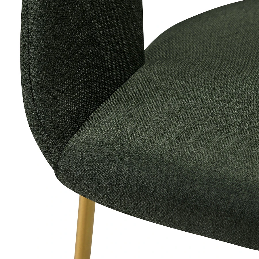 Кресло полубар Hugs тёмно-зеленый/Линк золото - фото 4