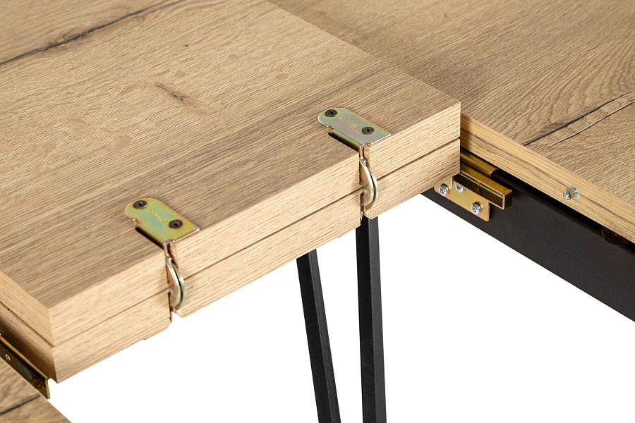 Стол Диего Prime раздвиж. 90*90+30 Галифакс Натур/Бабочка - фото 12