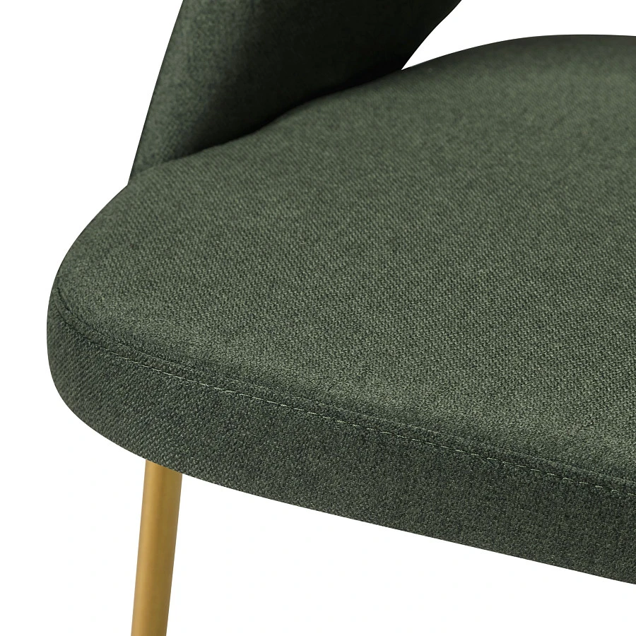 Кресло полубар Lars тёмно-зеленый/Линк золото - фото 4