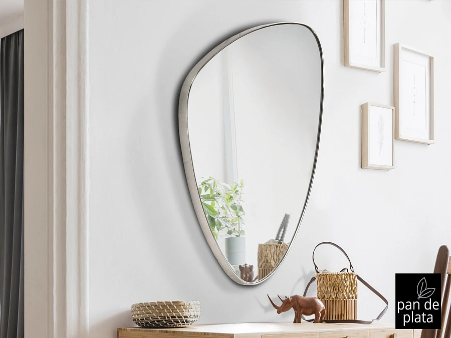 Зеркало треугольное Orio 84х55 серебро - фото 4