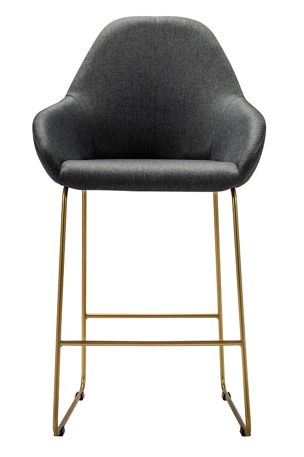 Кресло полубар Kent тёмно-серый/Линк золото - фото 3