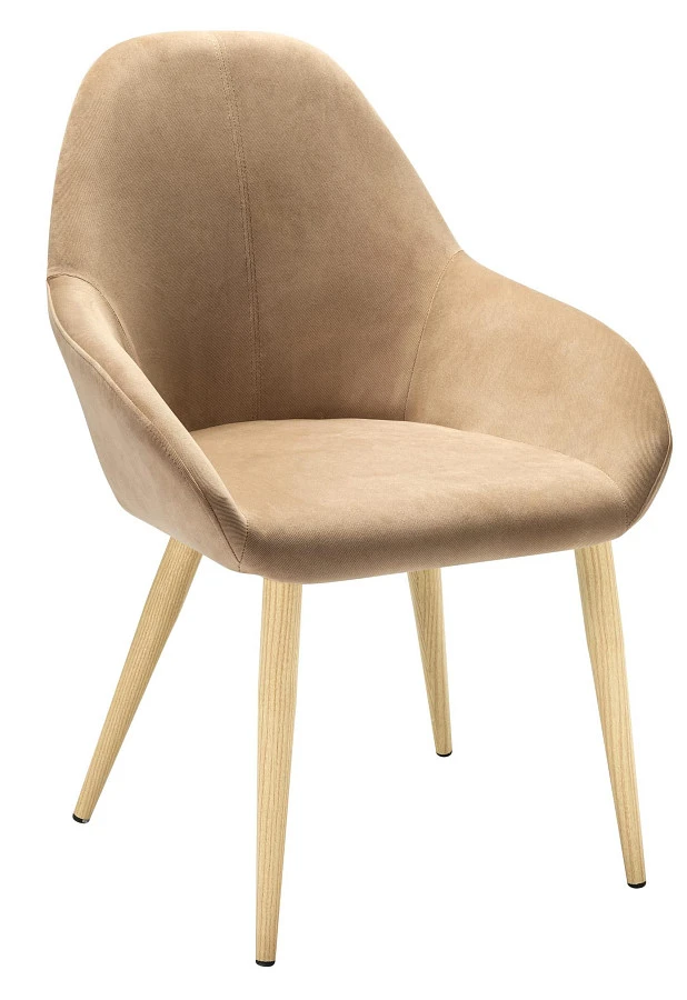 Кресло Kent Diag beige/нат.дуб