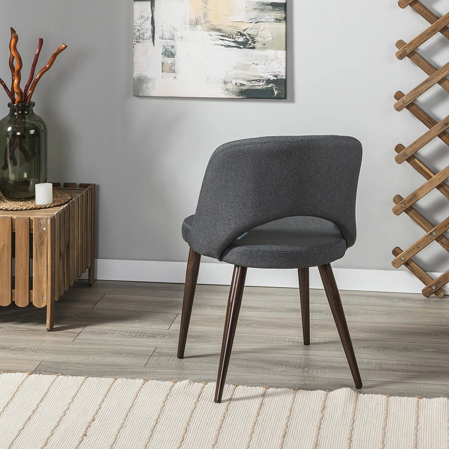 Стул Lars тёмно-серый/т.орех - фото 9