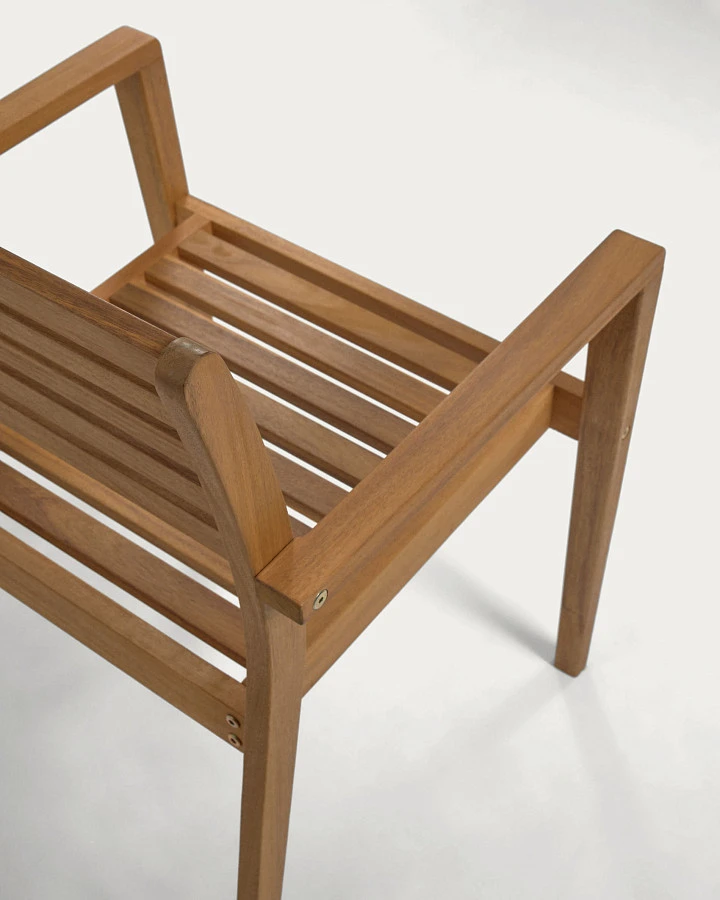 Стул Hanzel для сада из массива акации - фото 6