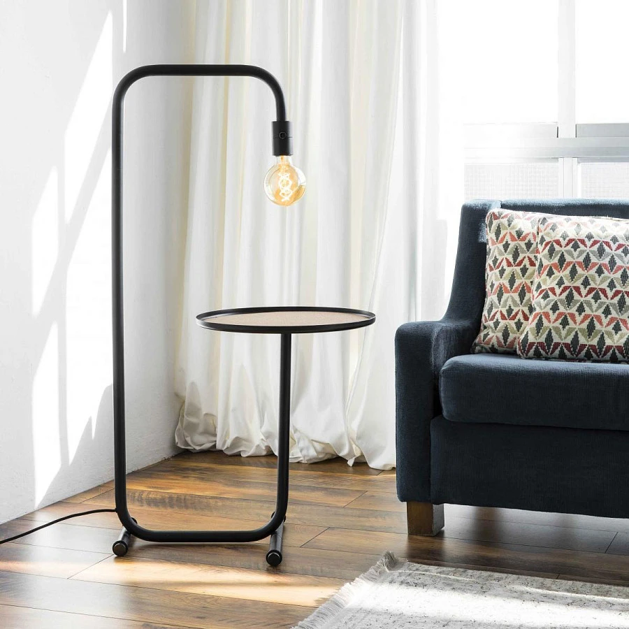 Торшер с подносом Guest черный - фото 10