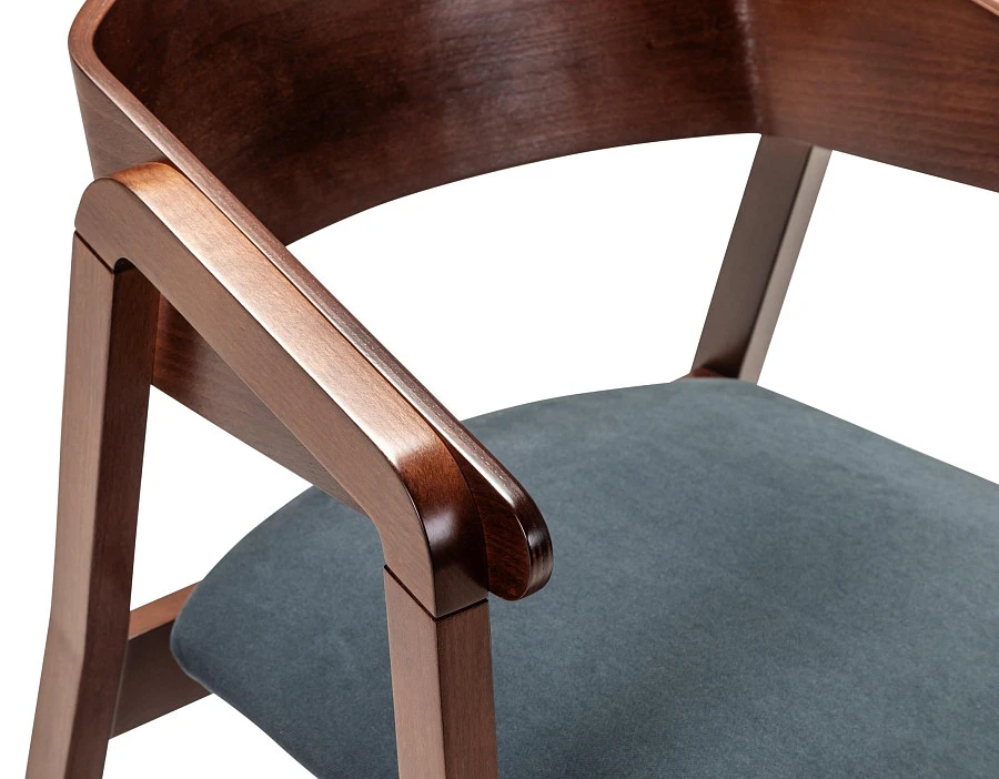 Кресло Dalia Grey/Темный орех - фото 5