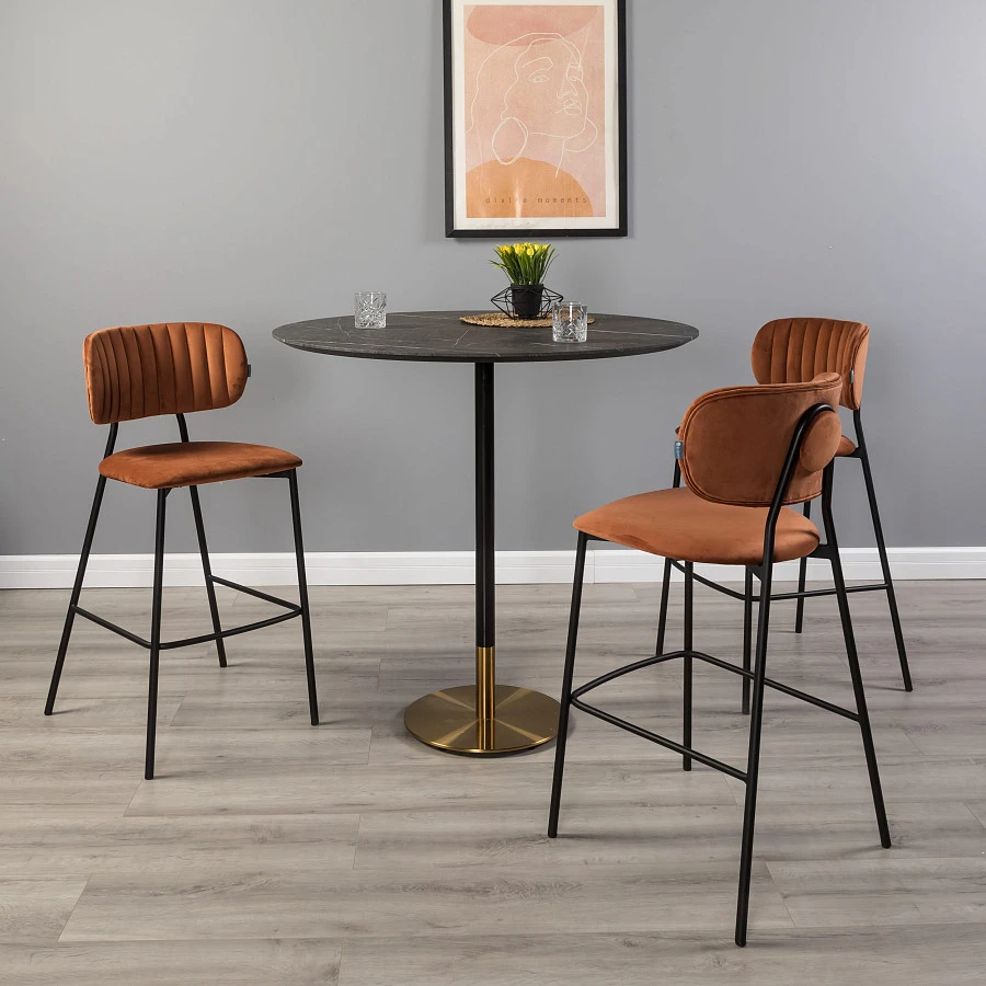 Стул барный Fendi оранж. - фото 9