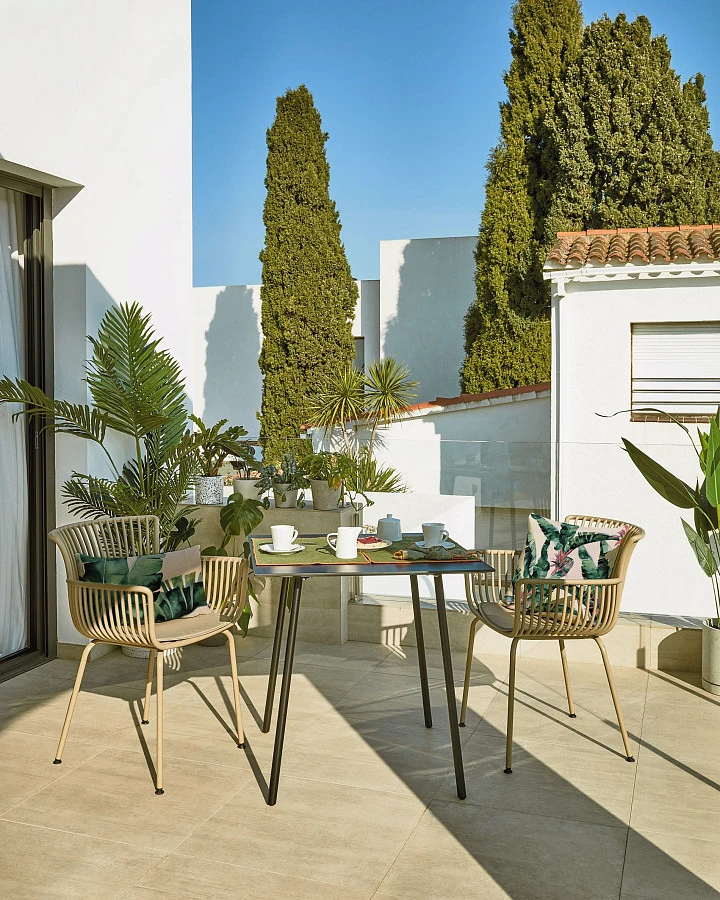 Садовый стул Surpika бежевый - фото 2