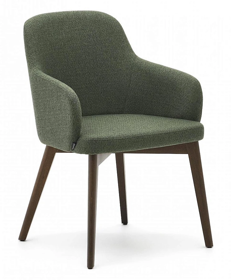 Стул Nelida зел.синель с ножками в тем.отделке