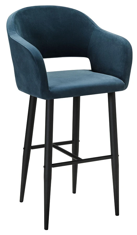 Кресло Бар.Oscar Diag blue/черный