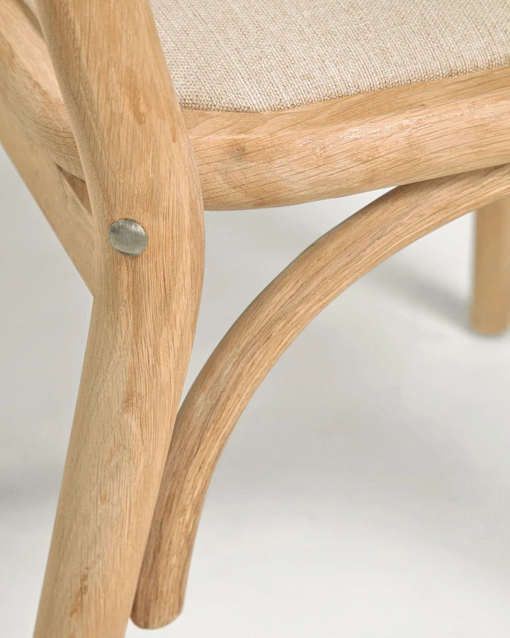 Стул Doriane из массива дуба с натуральной отделкой - фото 12