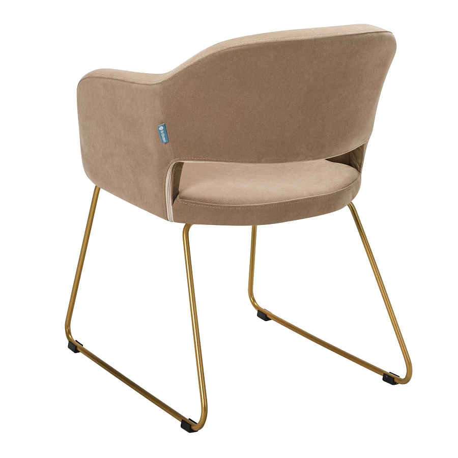 Стул Oscar Diag beige/Линк золото - фото 3