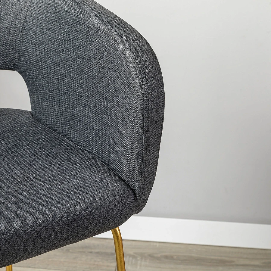 Кресло Бар. Oscar тёмно-серый/Линк золото - фото 12