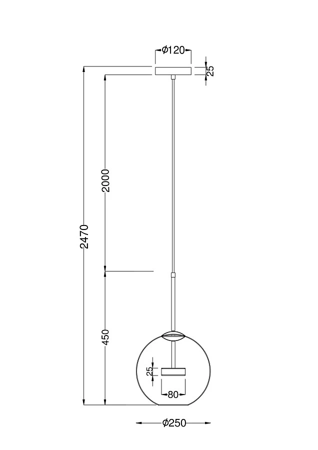 Подвесной светильник Maytoni MOD055PL-L12G3K - фото 4