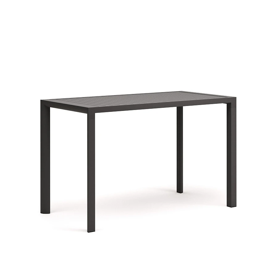 Culip Алюминиевый барный стол с порошковым покрытием серого цвета 150 x 77 см - фото 5