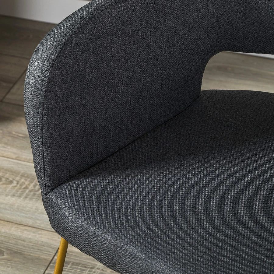 Кресло Oscar тёмно-серый/Линк золото - фото 14