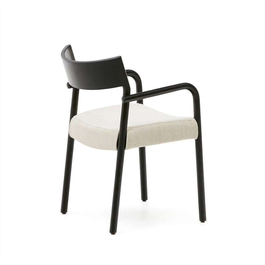 Стул Falconera со съемным чехлом из массива дуба с черной отделкой FSC Mix Credit - фото 8