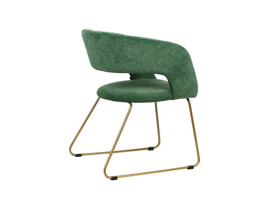 Кресло Hugs зеленый/Линк золото - фото 5