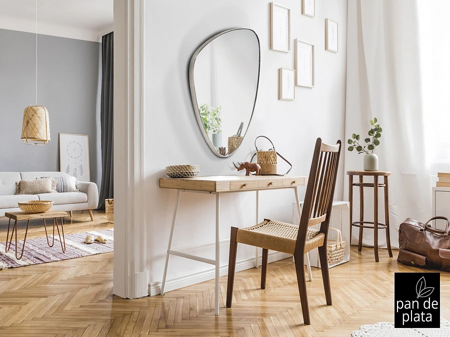 Зеркало треугольное Orio 84х55 серебро - фото 5