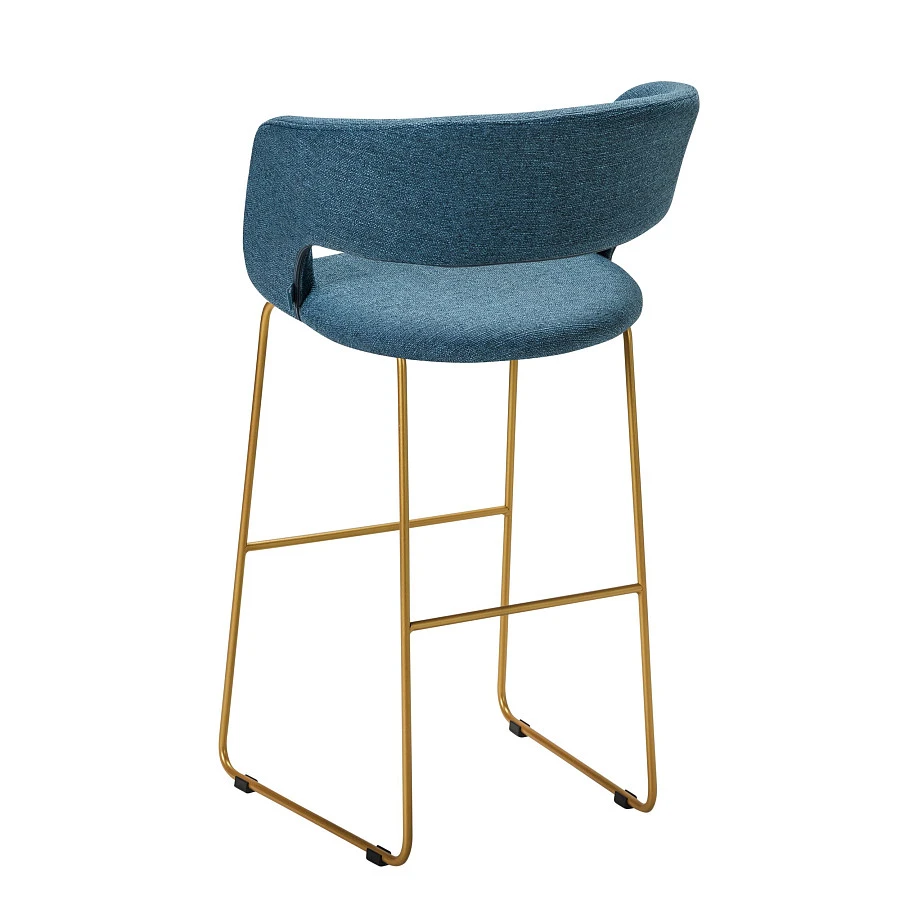 Кресло Бар. Hugs синий/Линк золото - фото 4