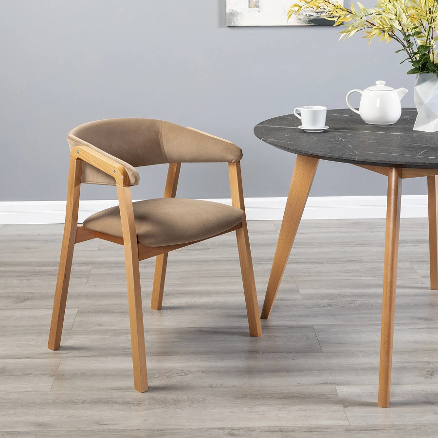 Кресло Dalia Soft Beige/Натур - фото 10