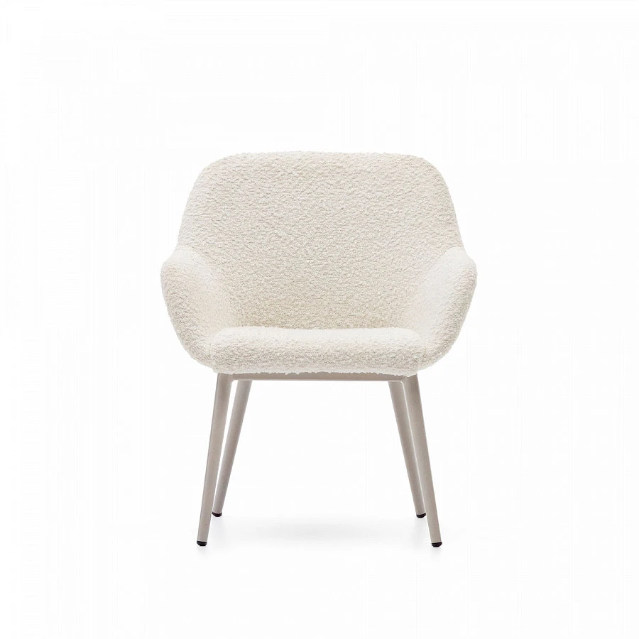 Konna Детский стул бел.букле/беж.стал.ножки - фото 7