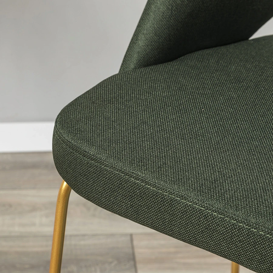 Кресло полубар Lars тёмно-зеленый/Линк золото - фото 11