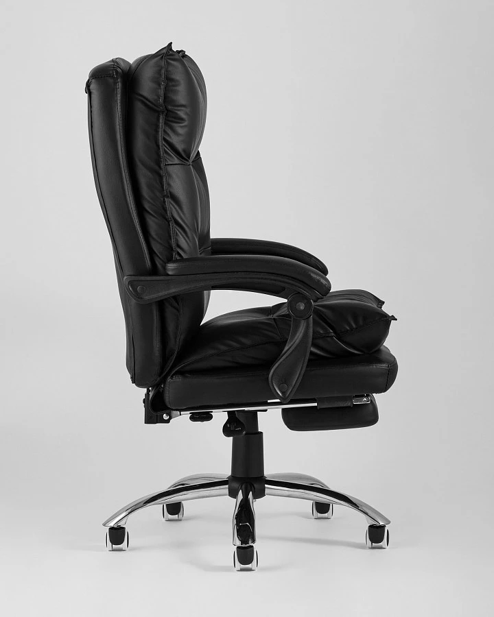 Кресло руководителя TopChairs Alpha черное - фото 3