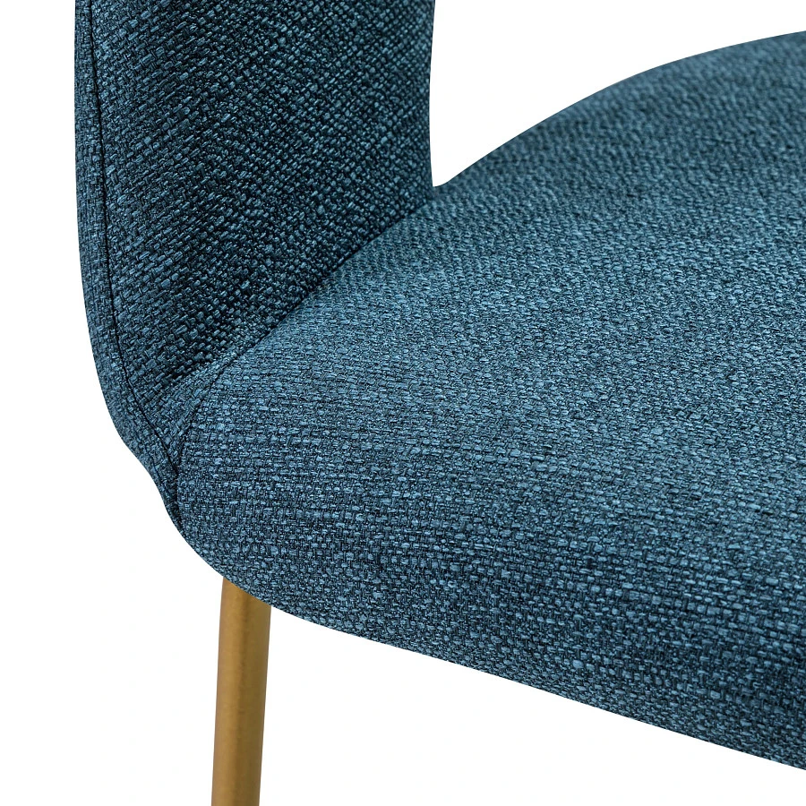 Кресло Бар. Hugs синий/Линк золото - фото 5