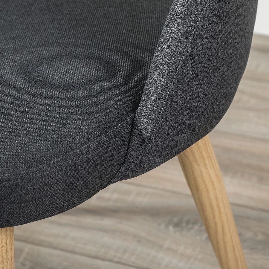 Стул Lars тёмно-серый/нат.дуб - фото 16